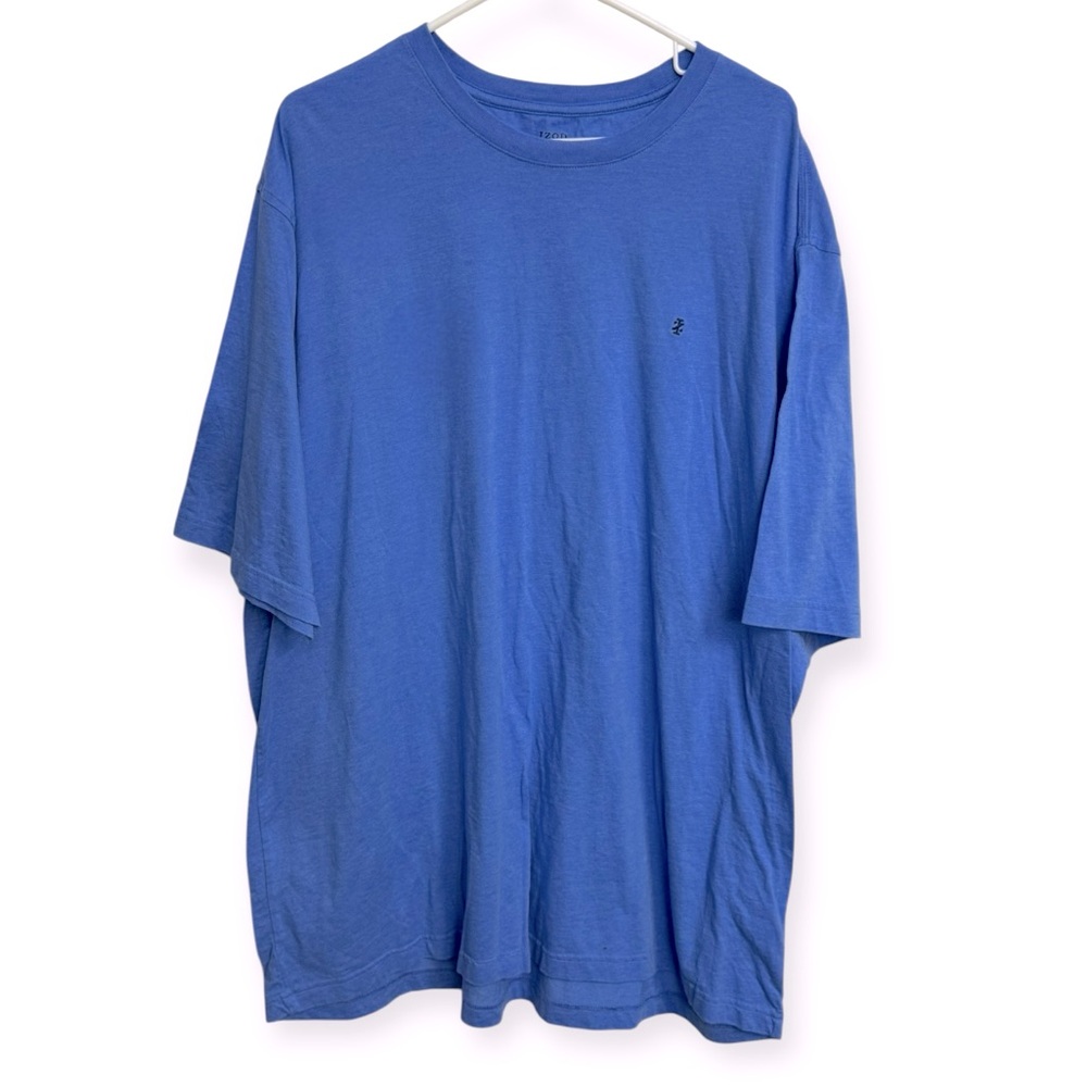 Izod Men’s Big&Tall Classic Blue Short Sleeve Tee Size 2XLT